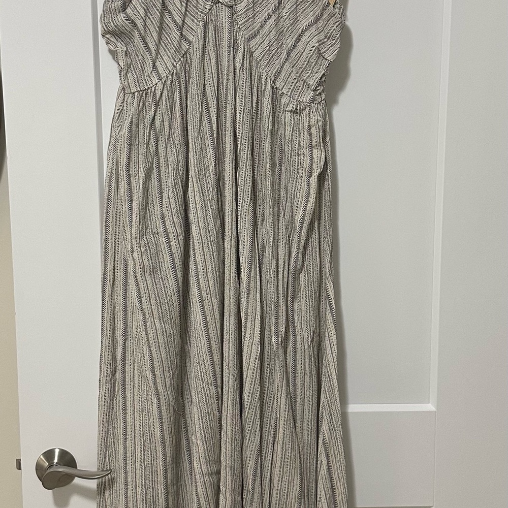 Cupshe Casual Dress in Black and White Stripes